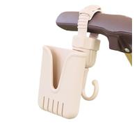 Gancho de doble propósito para cochecitos y soporte para teléfono, estante desmontable para padres, viajes, ligero, soporte de gancho para cochecitos