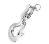 Gancho de elevación de acero inoxidable con rotación de 360 grados - Accesorios de montaje robustos para maquinaria forestal - Límite de carga 650 kg/1000 kg - Ideal para