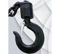Gancho De ElevacióN Gancho giratorio de subida y bajada 1 a 3 toneladas for elevación polipastos cadena eléctricos, grúa palanca manual, gancho carga para elevación en obra(1T 6MM 3pcs down)