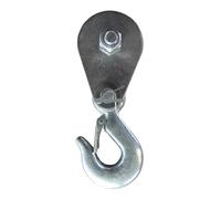 Gancho de elevación giratorio en forma de U, Bloque de polea cuerda rueda gancho giratorio acero inoxidable for cabrestante eléctrico 1000kg 800kg(800kg)