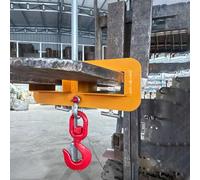 Gancho de elevación para carretilla elevadora, 4,999.9 kg de capacidad, abrazadera de barril de aceite para transporte y equipo de aparejo de tambor