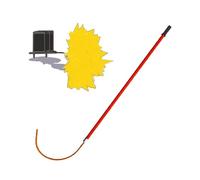 Gancho de emergencia aislado de alto voltaje, palo de calor de electricista para seguridad de línea eléctrica, poste de fibra de vidrio en forma de U con mango termocontraíble, manijas 10-220kV