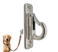 Gancho de estacionamiento de Cadena para Mascotas - Colgador de Correa para Perros montado en la Pared, Soporte de Acero Inoxidable Resistente, práctico Estante de Almacenamiento | Puerta de
