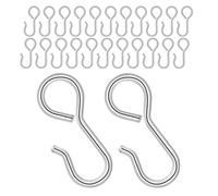 Gancho de Fijación para Almohadilla de Asiento de Automóvil 60piezas | Hierro, Plata, Anti-Slip Fijación, para Car Seat Covers y Headrest Posts
