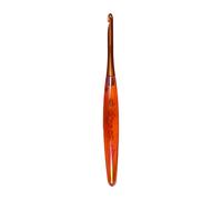 Gancho de ganchillo ergonómico de aluminio con mango acrílico profesional, herramienta de manualidades para principiantes y aficionados