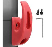 Gancho de gancho para scooter eléctrico - Especificaciones 6 cm x 3 cm, componente de montaje con perno integrado, característica de carga pesada, acabado negro | Ganchos frontales para equipo d