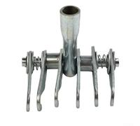 Gancho de garra de reparación de abolladuras de 6 dedos para herramienta de martillo deslizante, herramienta de reparación de carrocería de acero ajustable, tuerca de 16 mm, longitud de 15 cm, 340 g