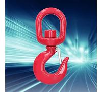 Gancho de Grúa, Gancho de Grúa de 2 Toneladas Gancho de Ojo Giratorio Aparejo Giratorio Tipo Americano Accesorios de Elevación Límite de Carga de Trabajo de 8 Toneladas para