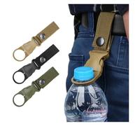 Gancho de Hebilla for Botella Agua al Aire Libre, Correas Nailon, mosquetón for Escalar, cinturón, Colgador Mochila, Clip for Soporte for Campamento para Mochilas, Cinturones(Khaki)