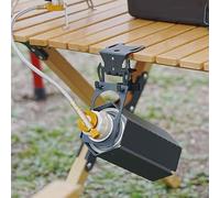Gancho de hierro F-clamp cartucho multiusos camping 133 g botella con superficies compactas ≤ 2,5 cm de grosor, se adapta a estufa de gas, abridor de campamento, 6 x 5,5 x 5,6 cm, soporte montado en