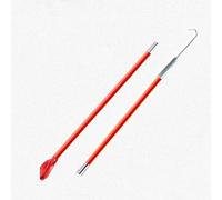 Gancho de Incendio Aislado de Alta Tensión, Poste de Rescate de Epoxi 100 kg, Herramienta de Emergencia para Incendios de Vehículos Eléctricos(Red,3m/9.8ft)