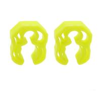 Gancho de manguera de manómetro con hebilla de clip de tubo de liberación rápida para 10 mangueras de buceo de 16 mm, plástico PP, adecuado para uso de gancho de una sola cabeza (amarillo)