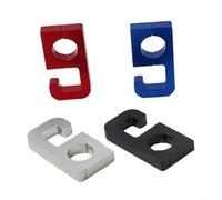 Gancho de manillar de motocicleta de aleación de aluminio de 22 mm con instalación sin taladros, mecanismo de bloqueo automático y almohadillas de silicona antideslizantes para un transporte seguro en