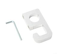 Gancho de manillar de motocicleta de aleación de aluminio de 22 mm con instalación sin taladros, mecanismo de bloqueo automático y almohadillas de silicona antideslizantes para un transporte seguro en