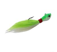 Gancho de metal para pesca de lubina, lucio, carpa, con cola emplumada para una acción realista y ganchos de púas para un enganche seguro (28 g B)