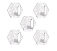 Gancho de pared adhesivo decorativo para almacenamiento de baño, panel de aspecto acrílico y organizador del hogar para tocador o dormitorio, inquilino, dormitorio, cocina, accesorio de luz