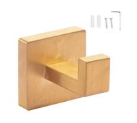 Gancho de pared de acero inoxidable multifuncional para la ducha, fácil de instalar, soporte para puerta de baño y decoración de pared, diseños de gancho cuadrado