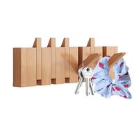 Gancho de pared de entrada - Perchero de madera, percha moderna para sombreros, arte de pared estilo piano, bolsos de ropa, organizador de paraguas, acento funcional para el hogar | Dormitorio Hall