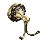 Gancho de pared de latón para baño, cocina y dormitorio, gancho de ropa de estilo europeo, accesorio de hardware resistente, incluye tornillos de montaje