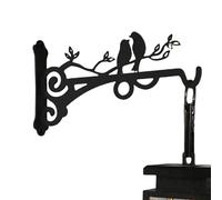 Gancho de pared de metal - Cita decorativa de hierro para comedero de pájaros, colgando al aire libre | Atmósfera mejorada gancho para plantas de pared interior, soporte para plantas en mí