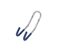 Gancho de pared doble para bicicleta ( Cromado / Azul )