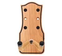Gancho de Pared Estilo Rústico para Guitarra Beige de Madera Maciza | Compatibilidad Banjo, Aprovecha Espacio, Incluye Herrajes E Instrucciones, Acabado Natural