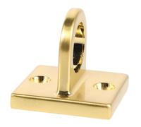 Gancho de Pared para Cuerda de Poste, Metálico Dorado de Aleación | Montaje en Techo o Pared, Aro Grande, Compatible Cuerdas y Sistemas de Barrera