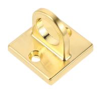 Gancho de Pared para Cuerda de Poste Placa Metálica Dorada | Aleación de Zinc y Metal, Diseño Gran Aro, Montaje en Pared o Techo para Cuerdas y Divisores