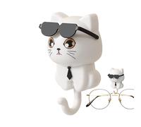 Gancho de pared para gatitos - Gancho para colgar ropa para gatos, práctico gancho para decoración de habitaciones, gafas de sol, paraguas y correa para perros, montaje en pared, ideal para habitación