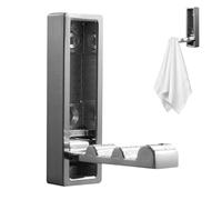 Gancho de pared plegable - Soporte para utensilios de puerta trasera, perchero compacto | Estructura de instalación oculta en estilo moderno de acabado, práctico de suspensión para pasillos