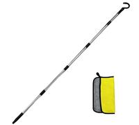 Gancho de piscina de acero inoxidable resistente | Gancho de skimmer de piscina para pared de suelo, patio, casa, muelle, almacenamiento, relleno de seguridad