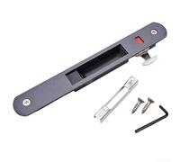 Gancho de puerta corredera de acero inoxidable Interruptor de bloqueo de tira segura 198 x 28 mm para puertas de vidrio de patio Instalación a prueba de óxido de un solo lado Se adapta a varios