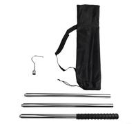 Gancho de recuperación de piscina ajustable, herramienta de skimmer de acero inoxidable resistente de 68 pulgadas para limpiadores de piscinas, juguetes y escombros, mango largo ergonómico con agarre