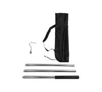 Gancho de recuperación de piscina, herramienta de skimmer ajustable de acero inoxidable de 68 pulgadas para limpieza resistente, robot y elevador de juguetes