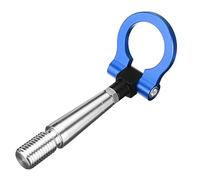 Gancho de Remolque Anillo, Barra Remolque Negro/Rojo/Azul Uso Apto para Racing CNC Remolque Kit Gancho Uso Apto para Mitsubishi Lancer EVO X 10 2008-2016 Remolque Barra Remolque(Blue)