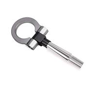 Gancho de Remolque Anillo, Tornillo De Carreras Aluminio CNC Remolque De Gancho De Remolque Uso Apto para Mitsubishi Lancer 2008-2011 RS-TH008-4(Gray)