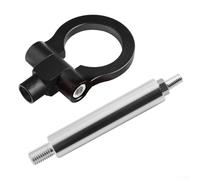 Gancho de remolque de aleación de aluminio para Chevrolet para Camaro 2016 y superior parachoques delantero Anillo de remolque de repuesto para recuperación (negro)