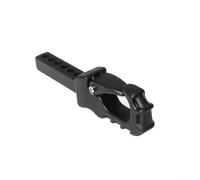 Gancho de remolque de remolque de vehículo RC en aleación de aluminio para rastreadores a escala 1/10 1/8, incluyendo para TRX4 para SCX10 para construcciones compatibles con KM (negro)