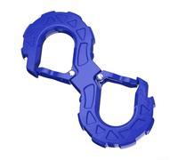 Gancho de remolque de rescate en forma de S grillete de alta resistencia para recuperación segura todoterreno y uso de remolque de vehículos (azul)