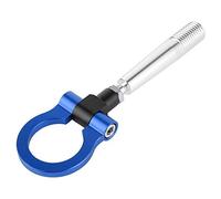 Gancho de Remolque Delantero para Coche Universal para GTR Trasero para Anillo de Remolque de Carreras de Tornillo de Estilo JDM para 370Z GT-R G37 (Azul)