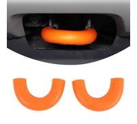 Gancho de remolque para coche, cubierta compatible con Ford Ranger 2023 + cubierta de gancho de tracción, protección contra golpes y arañazos para modelo 23/24/25, 2 piezas (naranja)