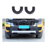 Gancho de remolque para coche, cubierta compatible con Ford Ranger 2023 + cubierta de gancho de tracción, protección contra golpes y arañazos para modelo 23/24/25, 2 piezas (negro)