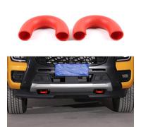 Gancho de remolque para coche, cubierta compatible con Ford Ranger 2023 + cubierta de gancho de tracción, protección contra golpes y arañazos para modelo 23/24/25, 2 piezas (rojo)