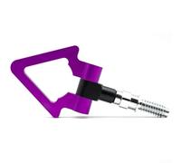 Gancho de remolque triangular de modificación de coche para parachoques delantero con acabado anodizado e influencia europea japonesa (estilo europeo morado)