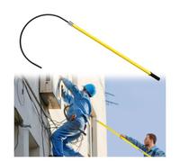 Gancho De Rescate Aislada Gancho de rescate aislado amarillo Poste de seguridad eléctrica, Barra de rescate de salvamento de alto voltaje, Equipo de protección de emergencia pública comercial(1pc,2m/6