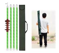 Gancho De Rescate Aislada Power Switch Operating Extension Rod, High Voltage Electrical Safety Tool, for Safe Line Operations(10kV 3-Section 4m/13ft)