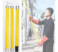 Gancho de rescate aislado 6.6 9.8 13.1 14.8 16.4 19.7 24.6 Varilla de operación aislada de 32.8 pies de longitud, equipo de aislamiento de alto voltaje de resina epoxi(110kV 6-Sections 19.7ft/6m)