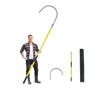 Gancho De Rescate Aislado De 18" De Apertura, De 3,3 A 9,8', | De Alta Tensión De 10 A 220 KV, Con Pértiga Telescópica for Subestaciones(Yellow,1.5m/4.9ft)
