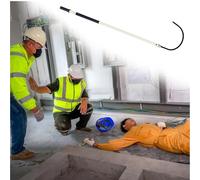 Gancho De Rescate Aislado De Alta Tensión, Gancho De Rescate Eléctrico Ligero De Seguridad, Capacidad De Carga De 100 Kg, Pértiga De Rescate Para Reparaciones De Vehícul,White-2m/78.7in/6.5ft