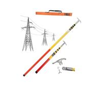 Gancho De Rescate Aislado De Alta Tensión Herramienta Retráctil De 2 M | Para Electricistas Y Linieros Equipo Esencial De Seguridad Eléctrica Para Subestaciones(A,3m/9.8ft)
